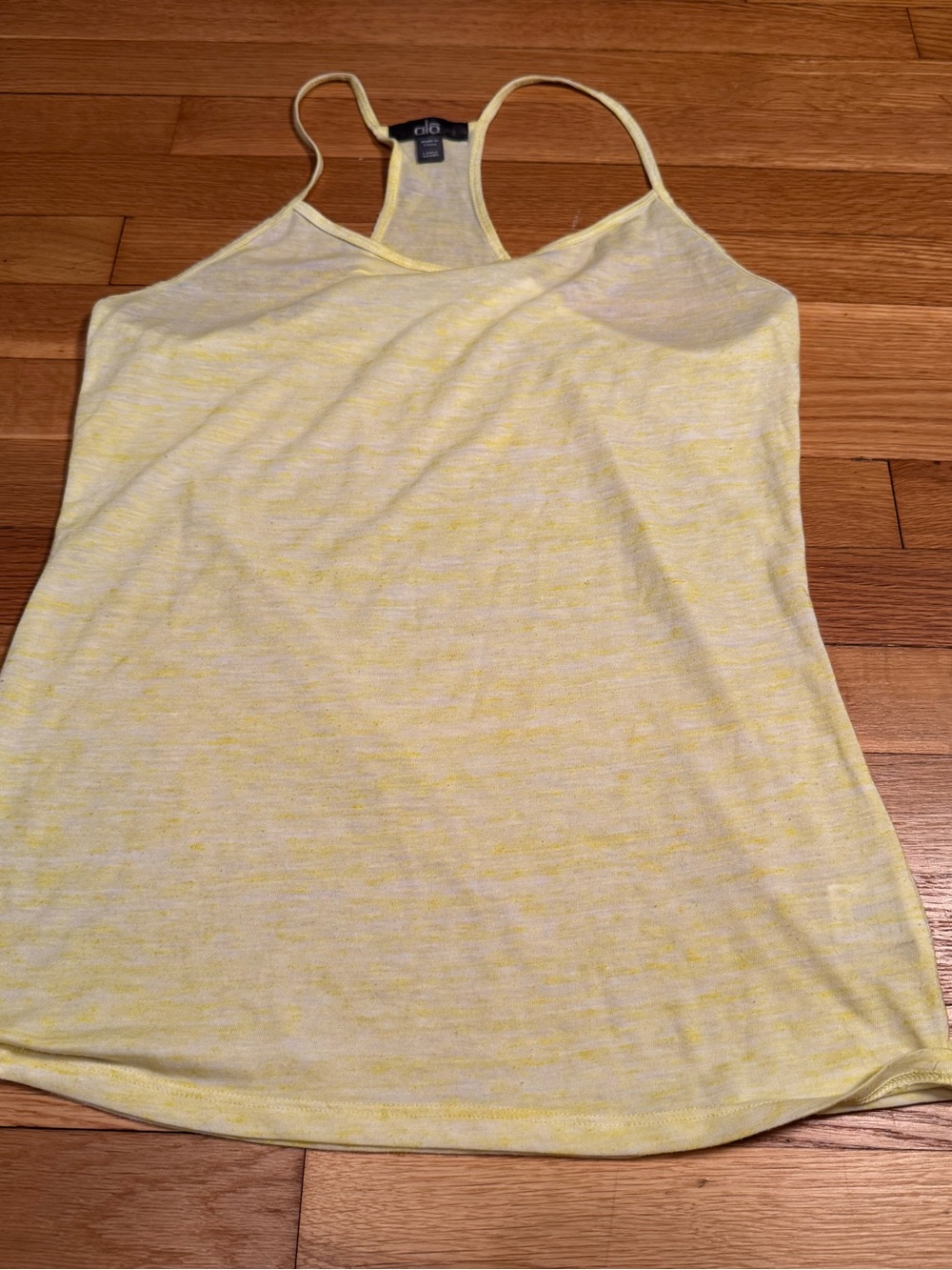 Alo Light Yellow Tank Top